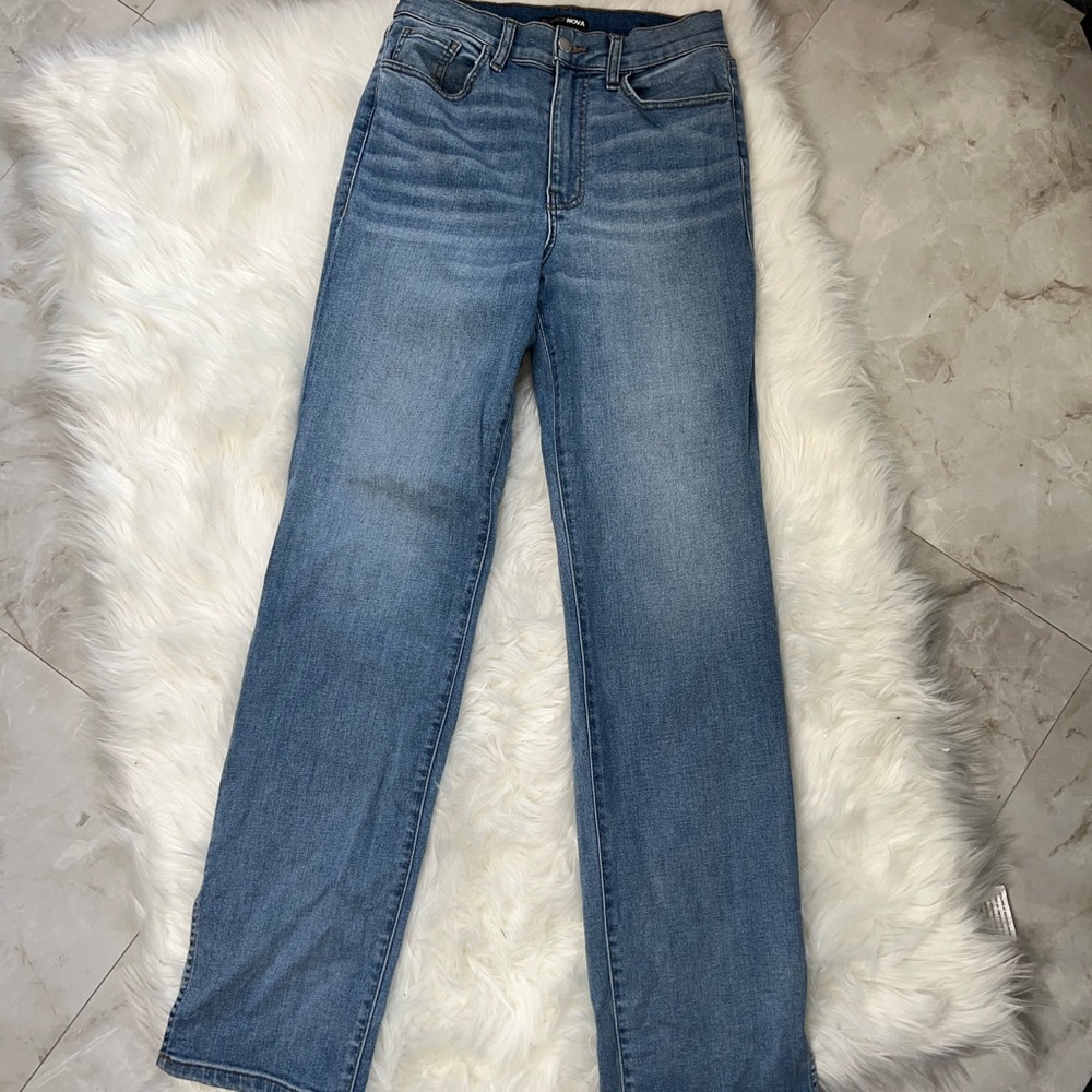 High Rise Flared with Slit Jean